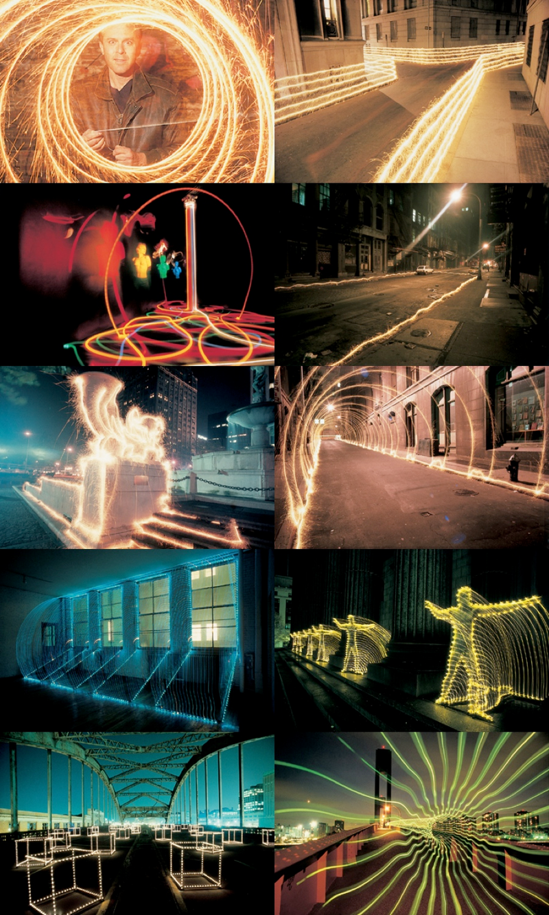Illustration for article titled Light Paintings That Make the Real World Look like Tron